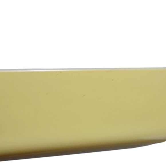 vintage  #0503 1.5 Quart 1950's yellow rectangular refrigerator baking dish - Picture 5 of 7